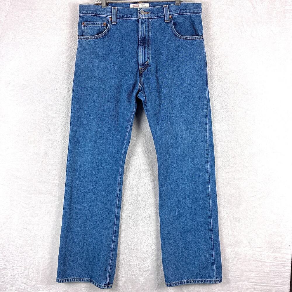 VTG Levis 517 Jeans Mens 36x32 Medium Wash Bootcut Preppy Western Cowboy Y2K